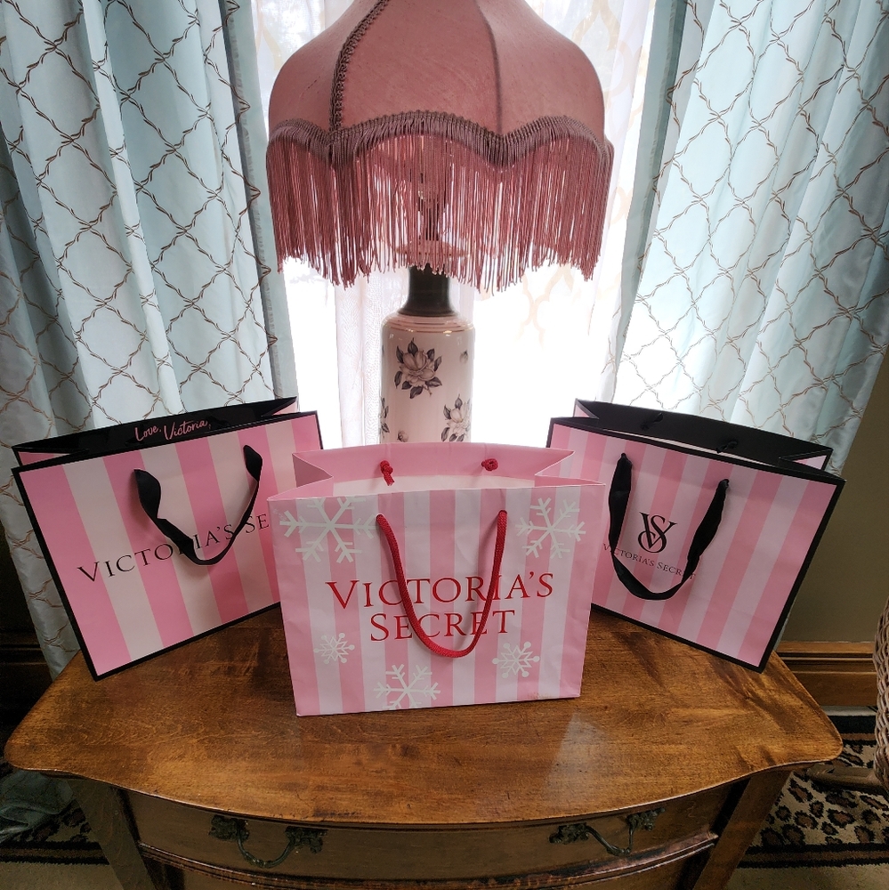 Set of 3 Victoria's Secret Shopping Bags
